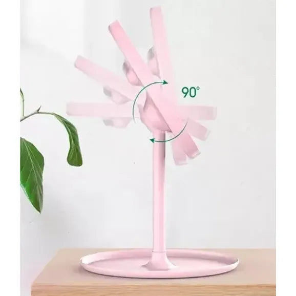 Espejo De Maquillaje Con Luz Led Táctil 3 Tonos De Luz Rosa
